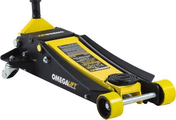 Omega Lift Equipment - 3.5 Ton Capacity Service Floor Jack - 4 to 21" High - Apex Tool & Supply
