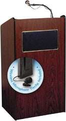 Oklahoma Sound - Wood Full Floor Lectern - 20" Deep x 25" Wide x 46" High - Apex Tool & Supply