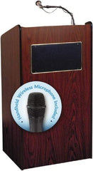 Oklahoma Sound - Wood Full Floor Lectern - 20" Deep x 25" Wide x 46" High - Apex Tool & Supply