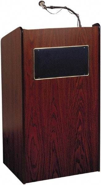 Oklahoma Sound - Wood Full Floor Lectern - 20" Deep x 25" Wide x 46" High - Apex Tool & Supply