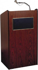 Oklahoma Sound - Wood Full Floor Lectern - 20" Deep x 25" Wide x 46" High - Apex Tool & Supply