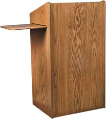Oklahoma Sound - Wood Full Floor Lectern - 20" Deep x 25" Wide x 46" High - Apex Tool & Supply