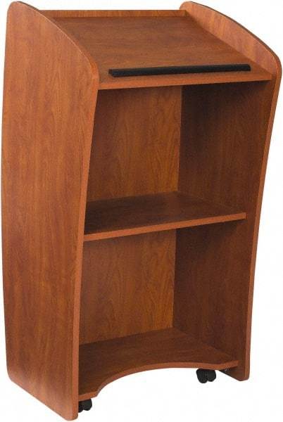 Oklahoma Sound - Wood Full Floor Lectern - 21" Deep x 24" Wide x 46" High - Apex Tool & Supply