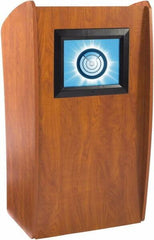 Oklahoma Sound - Wood Full Floor Lectern - 21" Deep x 24" Wide x 46" High - Apex Tool & Supply