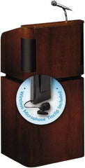 Oklahoma Sound - Wood Full Floor Lectern - 20-1/2" Deep x 24" Wide x 48" High - Apex Tool & Supply