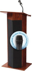 Oklahoma Sound - Wood Full Floor Lectern - 17" Deep x 22" Wide x 46" High - Apex Tool & Supply