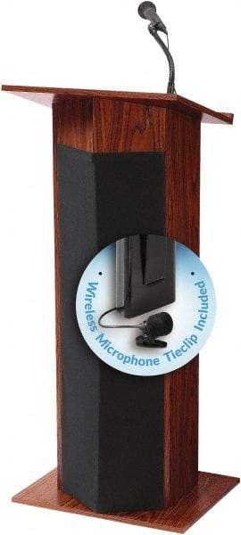 Oklahoma Sound - Wood Full Floor Lectern - 17" Deep x 22" Wide x 46" High - Apex Tool & Supply