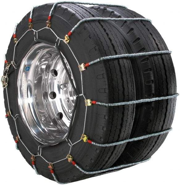 Peerless Chain - Dual Axle Tire Chains - For Use with 10.00-20, 11-22.5, 13/80-20, 305/70-22.5, 315/70.22.5 - Apex Tool & Supply