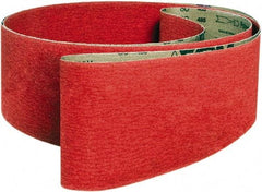 VSM - 4" Wide x 36" OAL, 40 Grit, Ceramic Abrasive Belt - Ceramic, Coarse, Coated, X Weighted Cloth Backing, Wet/Dry - Apex Tool & Supply