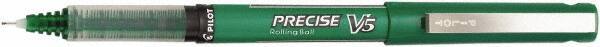 Pilot - Precision Point Roller Ball Pen - Green - Apex Tool & Supply