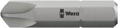 Wera - 5/16" Drive, 1/4 Torq-Set Mplus Screwdriver Bit - 1-1/4" OAL - Apex Tool & Supply