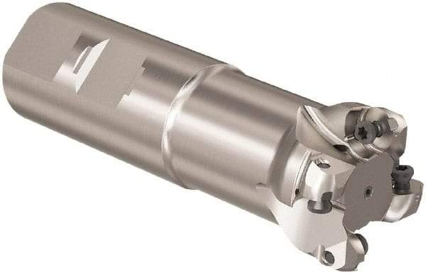 Seco - R217 32mm Weldon Shank Milling Tip Insert Holder & Shank - 3.110236" Projection, 1" Neck Diam, M16 Neck Thread, 40mm Nose Diam, 115mm OAL, Tool Steel Tool Holder - Apex Tool & Supply