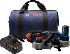 Bosch - 18 Volt, 28-3/4" Blade, 530 SFPM Cordless Portable Bandsaw - 2-1/2" (Round) & 2-1/2 x 2-1/2" (Rectangle) Cutting Capacity, Lithium-Ion Battery Included - Apex Tool & Supply