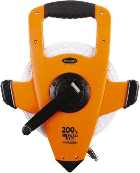 Keson - 200' x 1/2" Tape Measure - 1/8" Graduation - Apex Tool & Supply