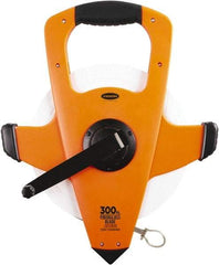 Keson - 300' x 1/2" Tape Measure - 1/8, 1/10 & 1/100" Graduation - Apex Tool & Supply