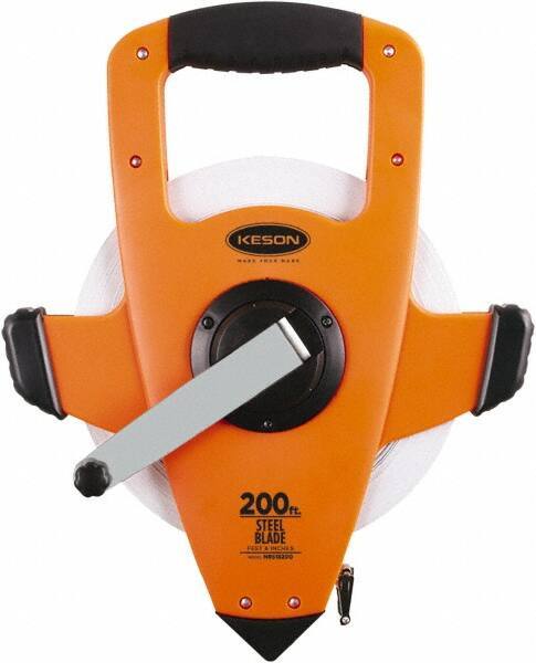 Keson - 200' x 3/8" Tape Measure - 1/8" Graduation - Apex Tool & Supply