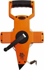 Keson - 50' x 1/2" Tape Measure - 1/8, 1/10 & 1/100" Graduation - Apex Tool & Supply