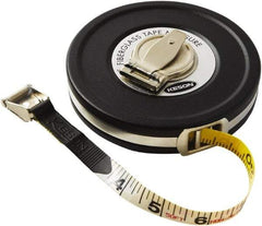 Keson - 50' x 1/2" Tape Measure - 1/8, 1/10 & 1/100" Graduation - Apex Tool & Supply