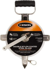 Keson - 200' x 3/8" Tape Measure - 1/10 & 1/100" Graduation - Apex Tool & Supply