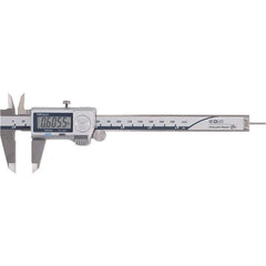 Mitutoyo - 0 to 6" Range 0.01mm Resolution, Electronic Caliper - Steel with 40mm Metal Jaws, 0.001" Accuracy - Apex Tool & Supply
