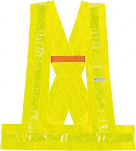 Ergodyne - Size M/L High Visibility Lime Solid Breakaway Vest - ANSI 107, Hook & Loop Closure, 1 Pocket, Polyester - Apex Tool & Supply