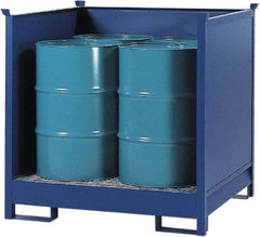Denios - Mobile Spill Containment Type: Transport Pallet w/Side Walls Number of Drums: 4 - Apex Tool & Supply