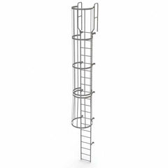 TRI-ARC - Rolling & Wall Mounted Ladders & Platforms Type: Fixed Ladder Style: Safety Cage - Apex Tool & Supply