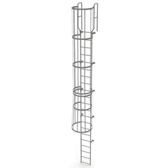 TRI-ARC - Rolling & Wall Mounted Ladders & Platforms Type: Fixed Ladder Style: Safety Cage - Apex Tool & Supply