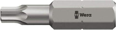 Wera - 5/16" Drive T25 Torx Screwdriver Bit - 4" OAL, Insert Bit - Apex Tool & Supply
