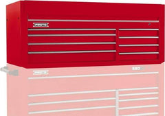 Proto - 8 Drawer Top Tool Chest - 66" Wide x 27" Deep x 27" High, Steel, Red - Apex Tool & Supply