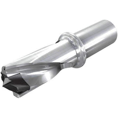 Iscar - 1.299 to 1.335" Diam, 1.5xD, 1.95" Max Drill Depth, 1-1/4" Shank Diam, 5.8" OAL, Replaceable Tip Drill - HFP-IQ Insert, 33 Seat Size, DFN Toolholder, Series ChamIOdrill - Apex Tool & Supply
