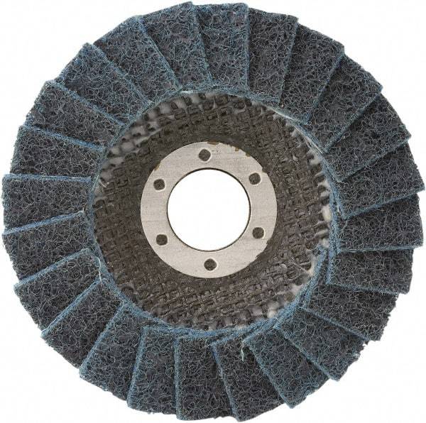 Camel Grinding Wheels - 180 Grit, 5" Disc Diam, 7/8" Center Hole, Type 29 Silicon Carbide Flap Disc - 12,200 Max RPM, Non-Woven Backing, Arbor Attaching System, Non-Woven - Apex Tool & Supply