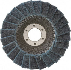Camel Grinding Wheels - 180 Grit, 5" Disc Diam, 7/8" Center Hole, Type 29 Silicon Carbide Flap Disc - 12,200 Max RPM, Non-Woven Backing, Arbor Attaching System, Non-Woven - Apex Tool & Supply