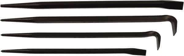 Mayhew - 4 Piece Line-Up & Rolling Head Pry Bar Set - Includes 14, 16, 18 & 20" Lengths - Apex Tool & Supply