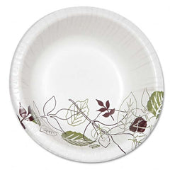Dixie - Pathways Heavyweight Paper Bowls, 20 oz, White/Green/Burgundy, 125/Pack - Apex Tool & Supply