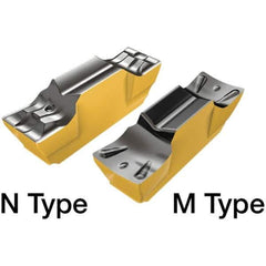 Iscar - 3002GEMI Grade IC808, 3mm Cutting Width Carbide Grooving Insert - 1mm Max Depth of Cut, 0.2mm Corner Radius, TiAlN/AlTiN/TiN Finish - Apex Tool & Supply