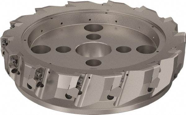 Seco - 14 Inserts, 315mm Cut Diam, 60mm Arbor Diam, 25mm Max Depth of Cut, Indexable Square-Shoulder Face Mill - 90° Lead Angle, 80mm High, ABEX 26.. Insert Compatibility, Through Coolant, Series R220.96 - Apex Tool & Supply