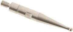 SPI - 1mm Ball Diam, Steel, Ball Test Indicator Contact Point - 0.606" Contact Point Length, Use with Mitutoyo Test Indicators - Apex Tool & Supply
