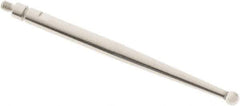 SPI - 2mm Ball Diam, Steel, Ball Test Indicator Contact Point - 1.336" Contact Point Length, Use with Mitutoyo Test Indicators - Apex Tool & Supply