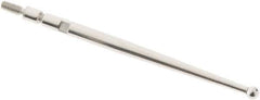 SPI - 2mm Ball Diam, Steel, Ball Test Indicator Contact Point - 1.47" Contact Point Length, Use with Teclock Test Indicators - Apex Tool & Supply