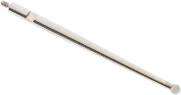 SPI - 2mm Ball Diam, Carbide, Ball Test Indicator Contact Point - 1.437" Contact Point Length, Use with Tesa Test Indicators - Apex Tool & Supply