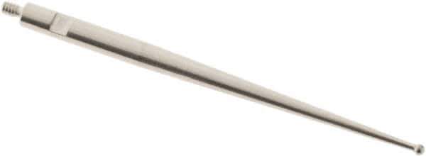 SPI - 1mm Ball Diam, Carbide, Ball Test Indicator Contact Point - 1.437" Contact Point Length, Use with Tesa Test Indicators - Apex Tool & Supply