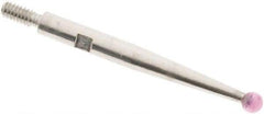 SPI - 2mm Ball Diam, Ruby, Ball Test Indicator Contact Point - 0.812" Contact Point Length, Use with Interapid Test Indicators - Apex Tool & Supply