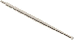 SPI - 2mm Ball Diam, Carbide, Ball Test Indicator Contact Point - 1-3/4" Contact Point Length, Use with Interapid Test Indicators - Apex Tool & Supply