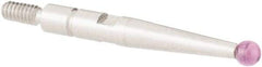 SPI - 2mm Ball Diam, Ruby, Ball Test Indicator Contact Point - 0.688" Contact Point Length, Use with Interapid Test Indicators - Apex Tool & Supply