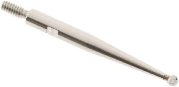 SPI - 1.5mm Ball Diam, Carbide, Ball Test Indicator Contact Point - 0.812" Contact Point Length, Use with Interapid Test Indicators - Apex Tool & Supply