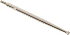 SPI - 2mm Ball Diam, Carbide, Ball Test Indicator Contact Point - 1.45" Contact Point Length, Use with Interapid Test Indicators - Apex Tool & Supply
