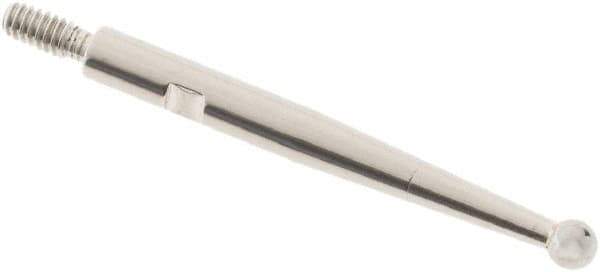 SPI - 2mm Ball Diam, Carbide, Ball Test Indicator Contact Point - 0.812" Contact Point Length, Use with Interapid Test Indicators - Apex Tool & Supply
