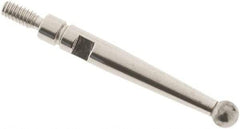 SPI - 2.4mm Ball Diam, Carbide, Ball Test Indicator Contact Point - 0.688" Contact Point Length, Use with Interapid Test Indicators - Apex Tool & Supply