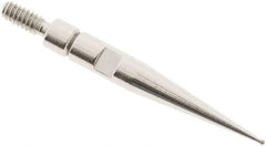 SPI - 0.4mm Ball Diam, Carbide, Ball Test Indicator Contact Point - 0.688" Contact Point Length, Use with Interapid Test Indicators - Apex Tool & Supply